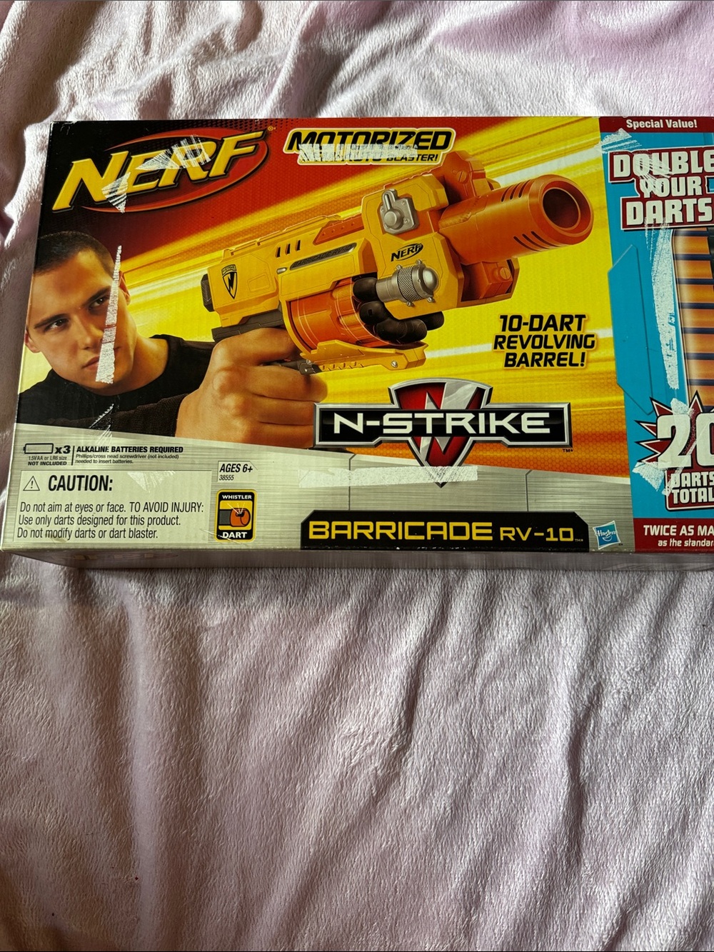 Nerf N-Strike Barricade RV-10 Motorized Blaster - Yellow & Black